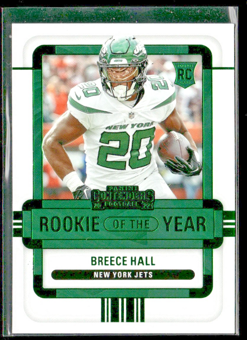 Breece Hall Player Lot Bundle 10 Different Football Cards BH001 Jets 4 RC back