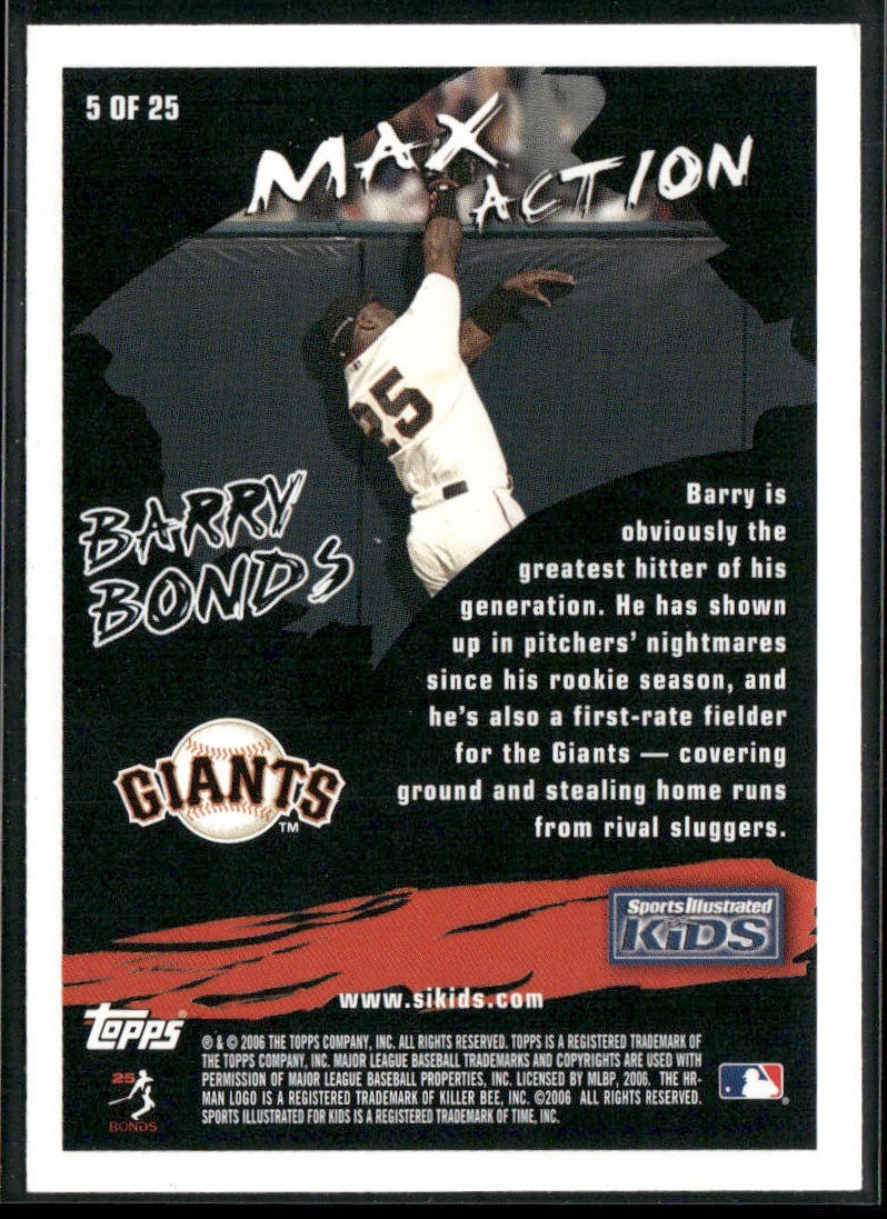 Barry Bonds Player Lot Bundle 10 Different Baseball Cards BB003 Giants Pirates back