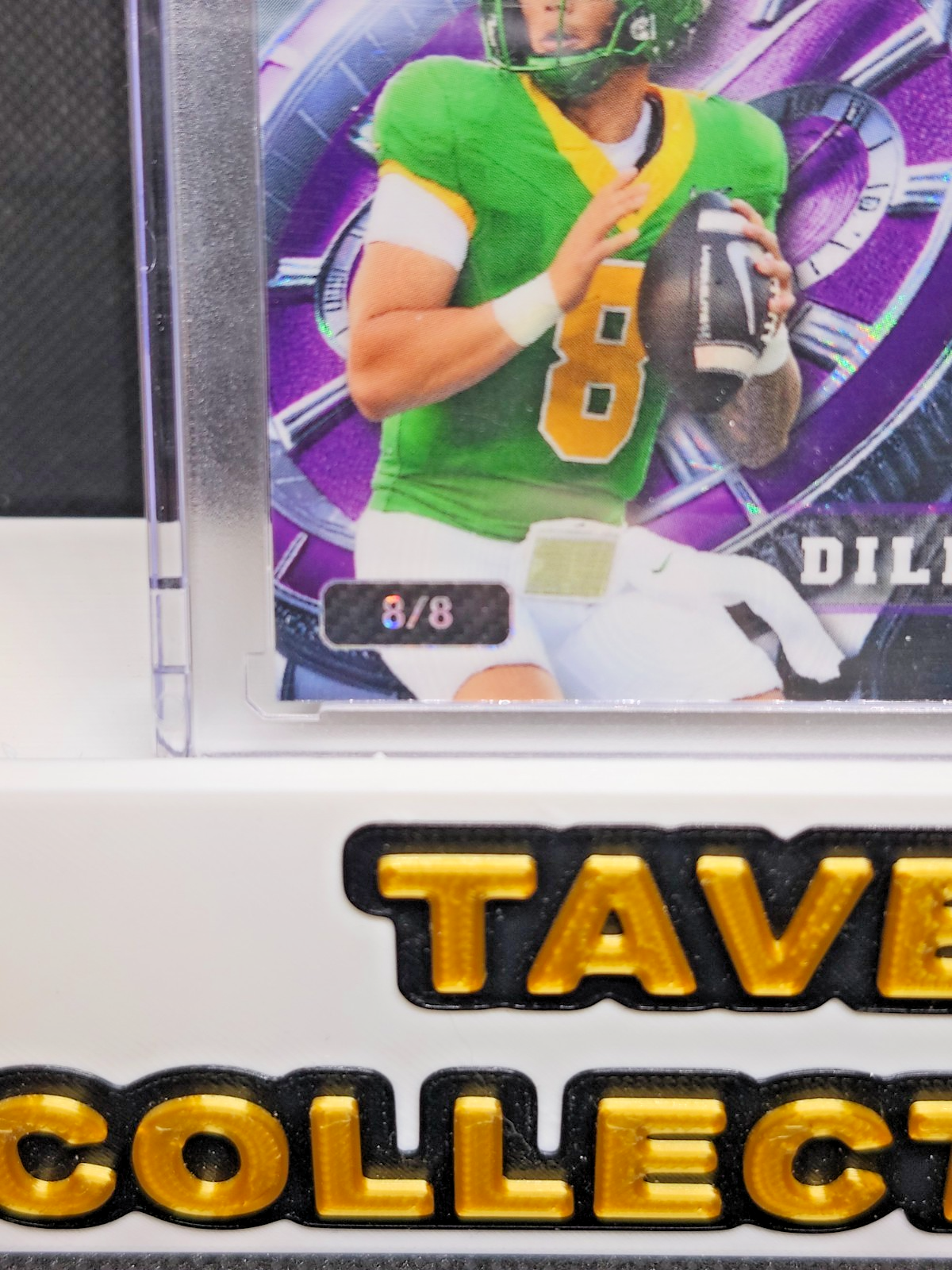 Dillon Gabriel 2024 Wild Card QB1 On the Clock Platinum RC /8 #OCW-PT-DG1 Browns back