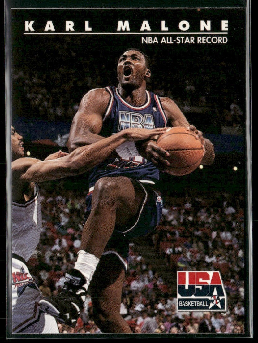 Karl Malone Player Lot Bundle 10 Basketball Cards KM004 Utah Jazz back