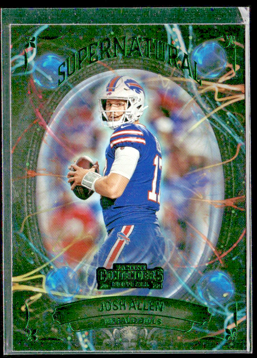 Josh Allen Player Lot Bundle 10 Different Football Cards JA001 Bills back