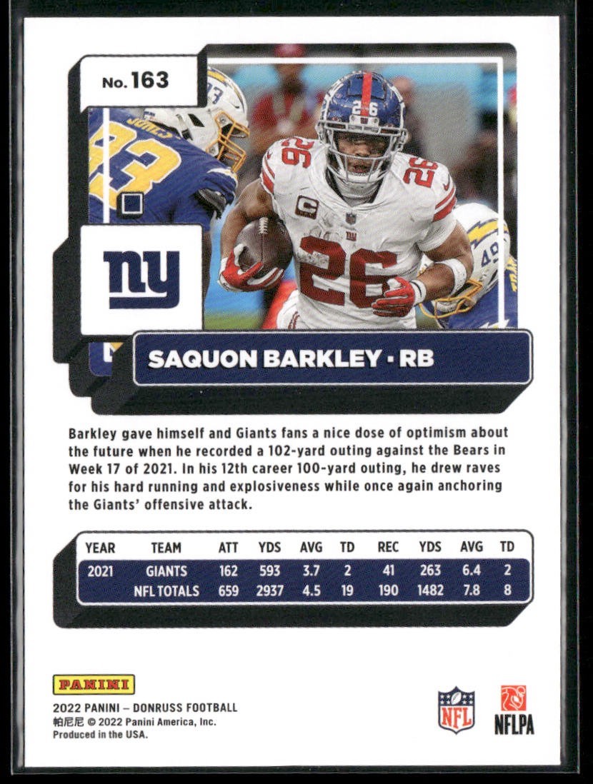 Saquon Barkley Player Lot Bundle 10 Different Football Cards SB002 Giants back