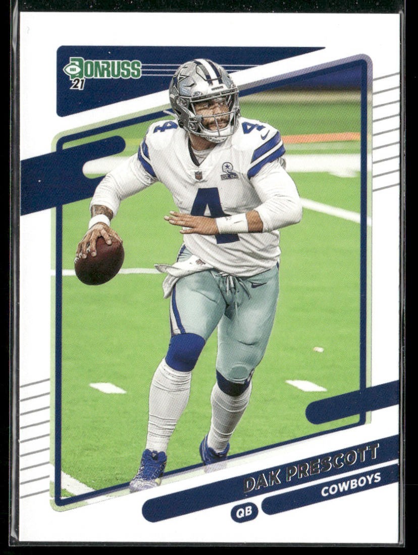 Dak Prescott Player Lot Bundle 10 Different Football Cards DP002 Cowboys back