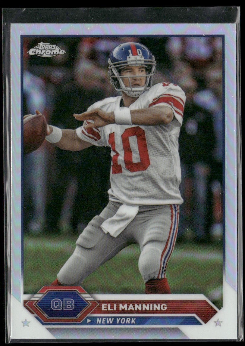 Eli Manning Player Lot Bundle 10 Football Cards EM002 Giants back