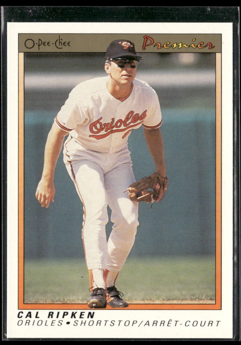 Cal Ripken Jr. Player Lot Bundle 10 Different Baseball Cards CRJ001 Orioles back