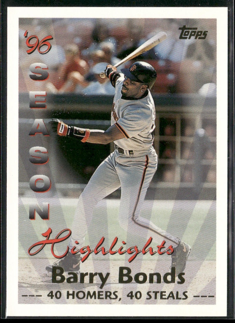 Barry Bonds Player Lot Bundle 10 Different Baseball Cards BB005 Giants Pirates back