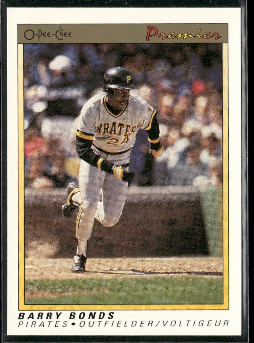 Barry Bonds Player Lot Bundle 10 Different Baseball Cards BB004 Giants Pirates back