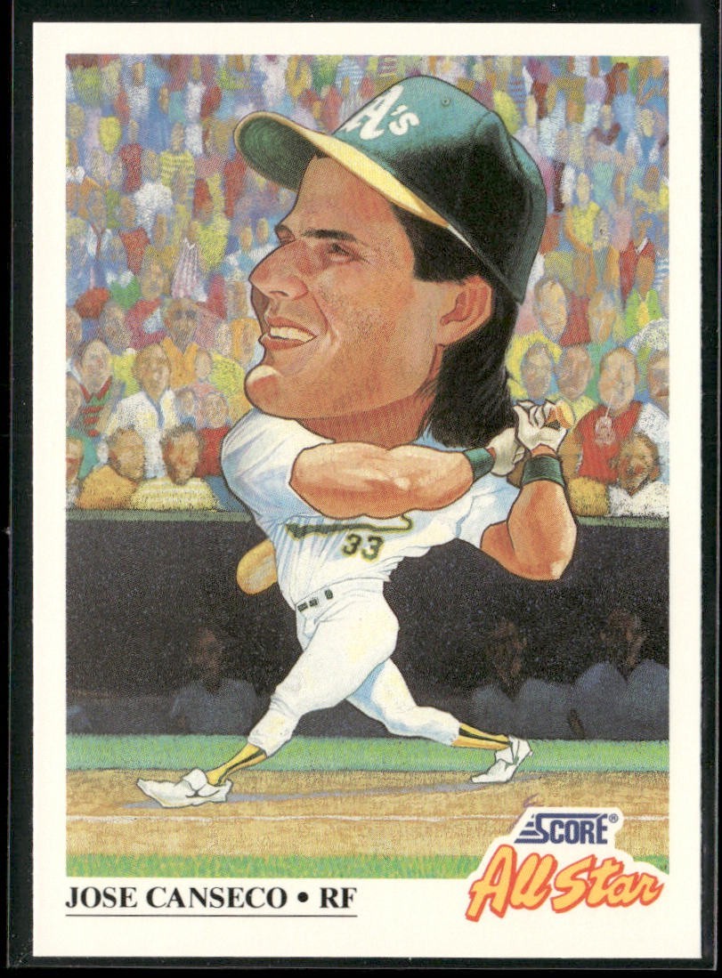 Jose Canseco Player Lot Bundle 10 Different Baseball Cards JC001 Athletics back