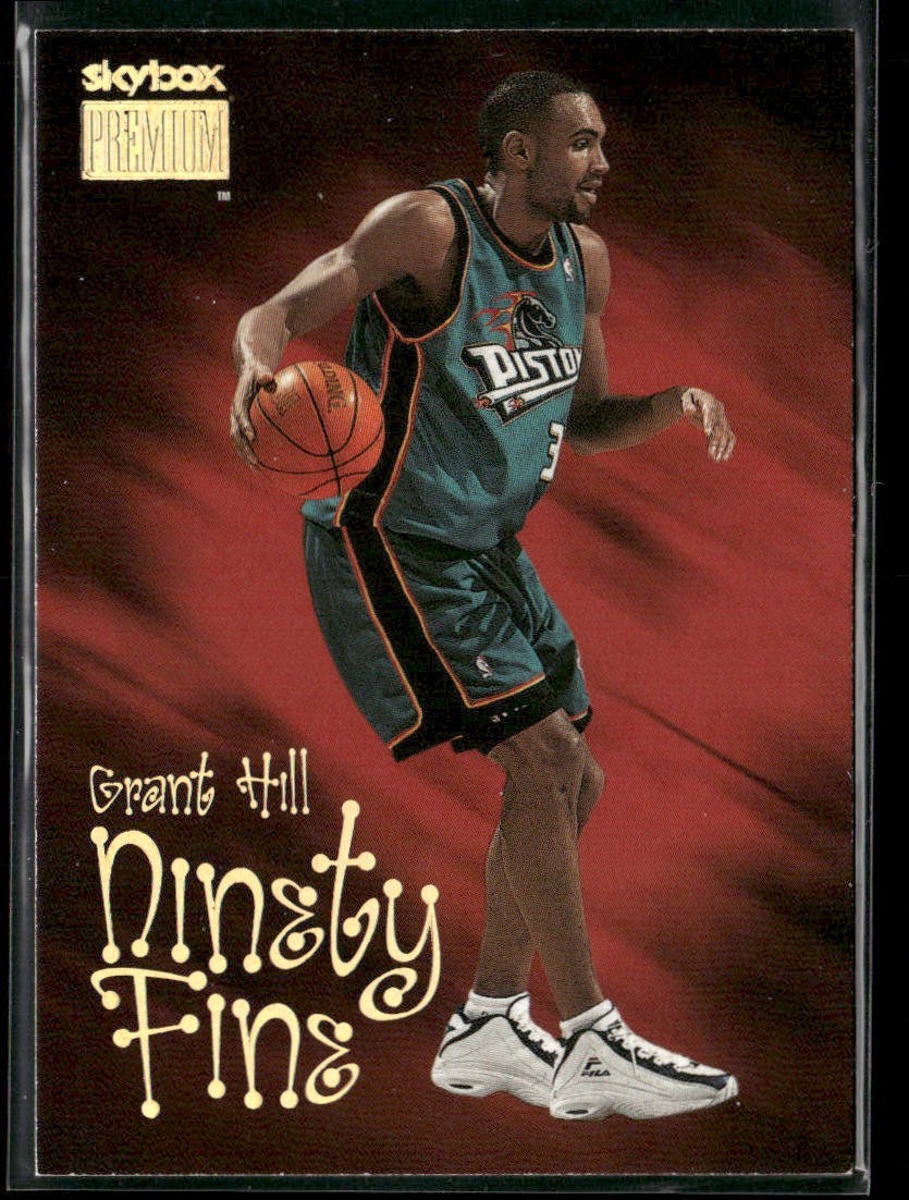 Grant Hill Player Lot Bundle 10 Basketball Cards GH001 Pistons 1 RC back