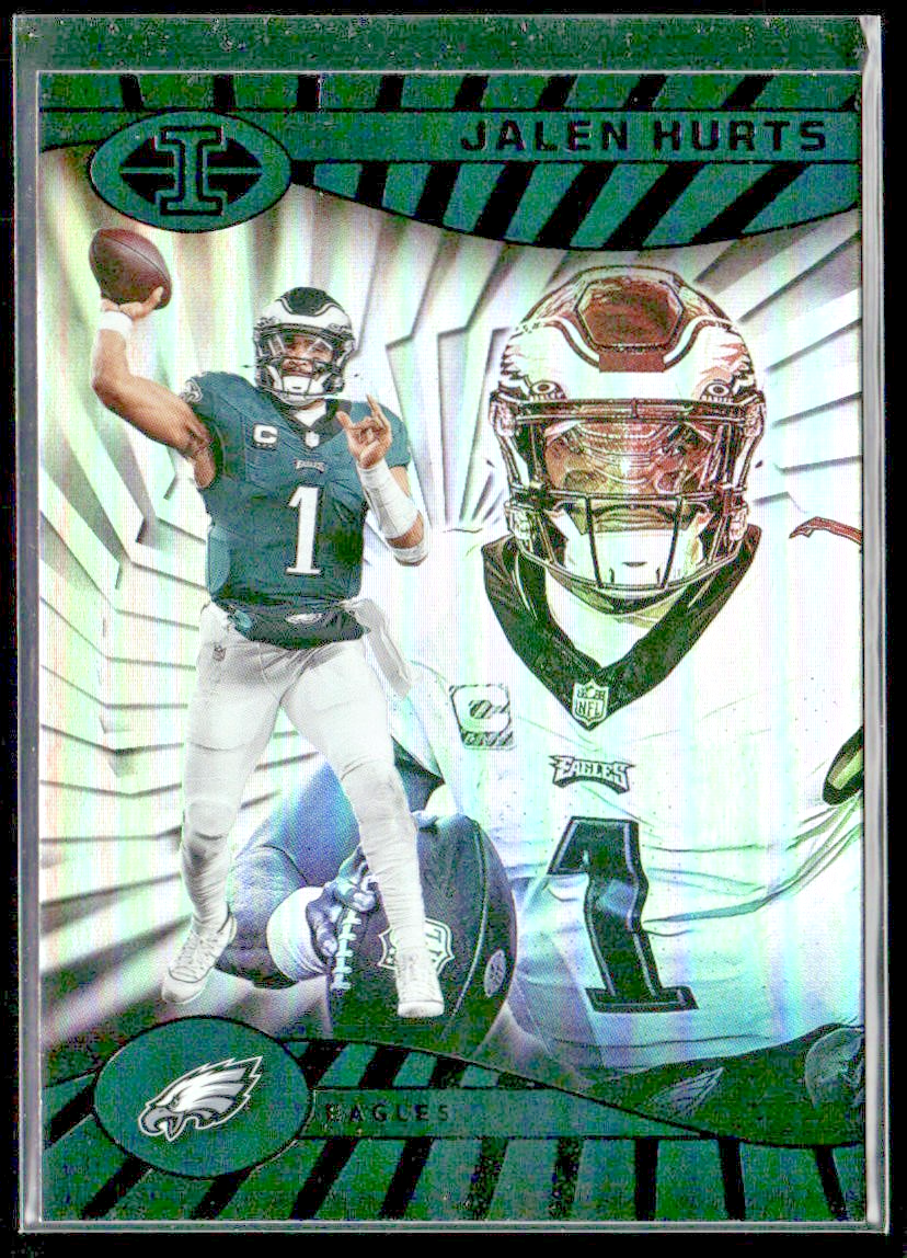 Jalen Hurts Player Lot Bundle 10 Different Football Cards JH001 Eagles back
