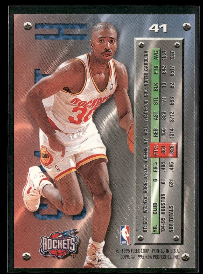 Kenny Smith Player Lot Bundle 10 Basketball Cards KS002 Rockets back