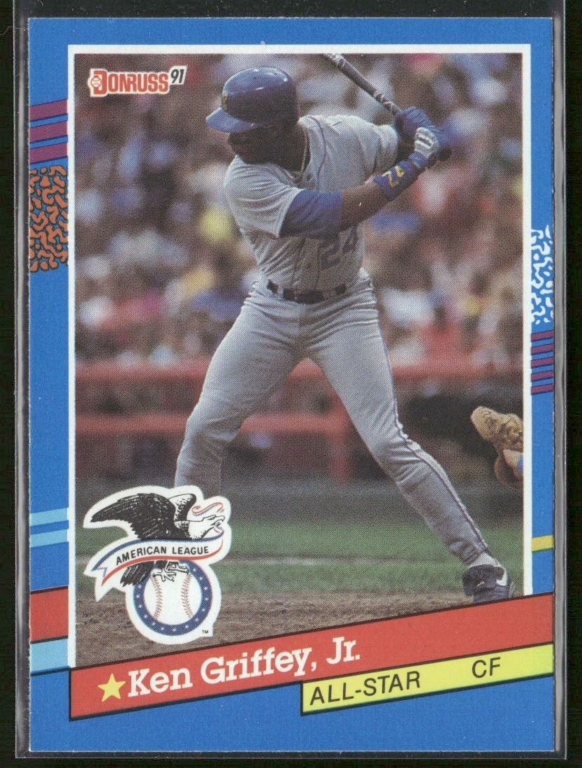 Ken Griffey Jr. Player Lot Bundle 10 Different Baseball Cards KGJ001 Mariners back