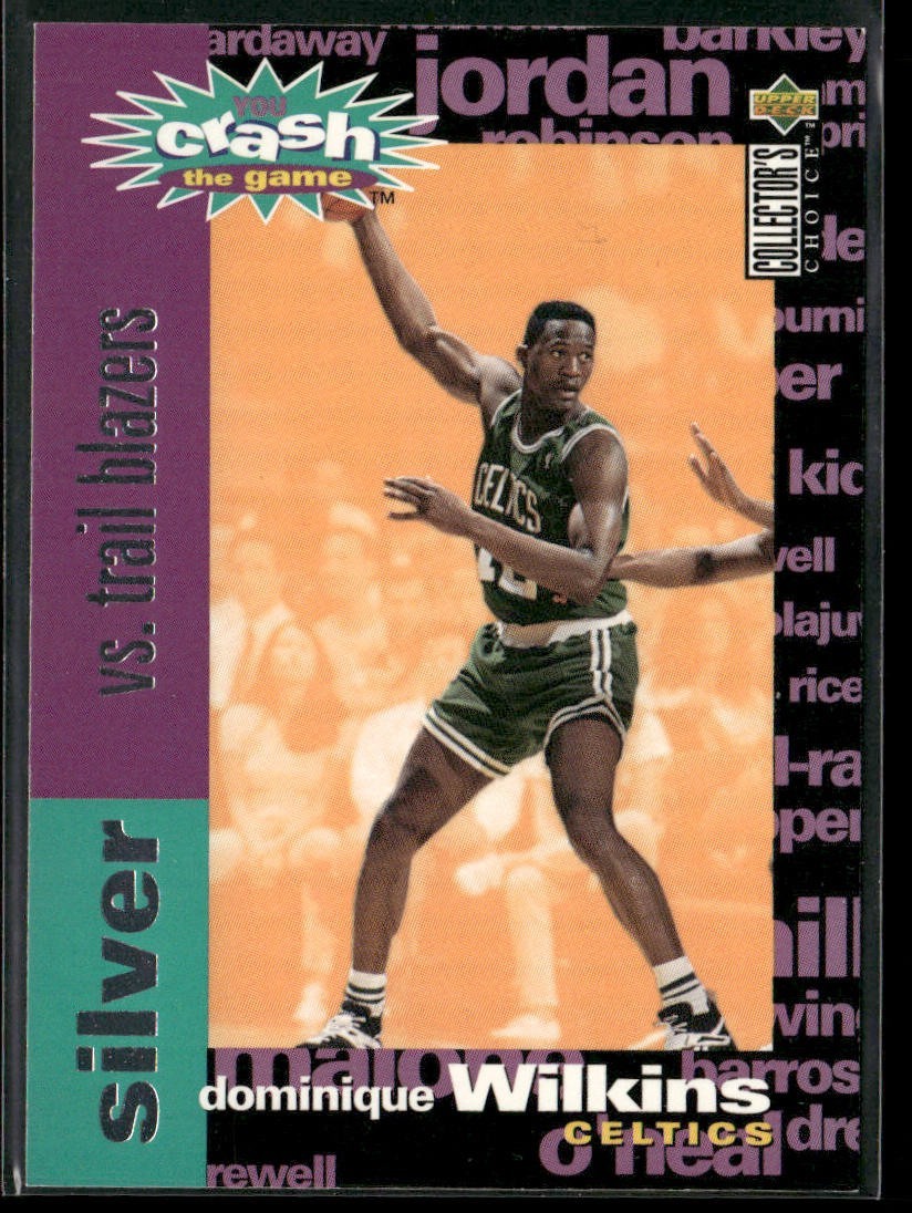 Dominique Wilkins Player Lot Bundle 10 Basketball Cards DW005 Hawks back