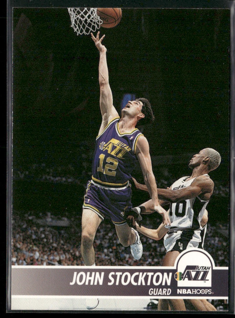 John Stockton Player Lot Bundle 10 Basketball Cards JS006 Utah Jazz back