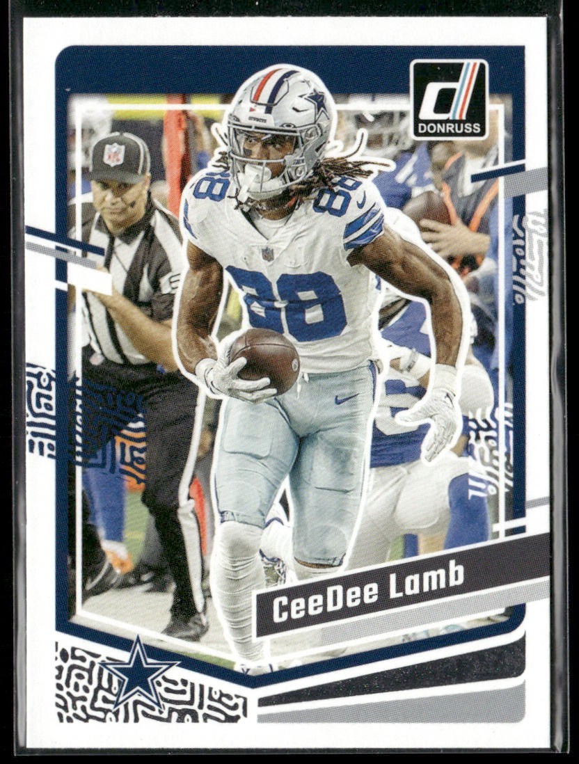 CeeDee Lamb Player Lot Bundle 10 Different Football Cards CDL001 Cowboys back