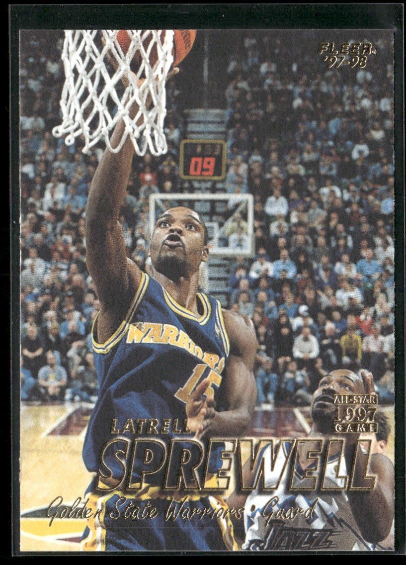 Latrell Sprewell Player Lot Bundle 10 Basketball Cards LS002 Warriors Knicks back