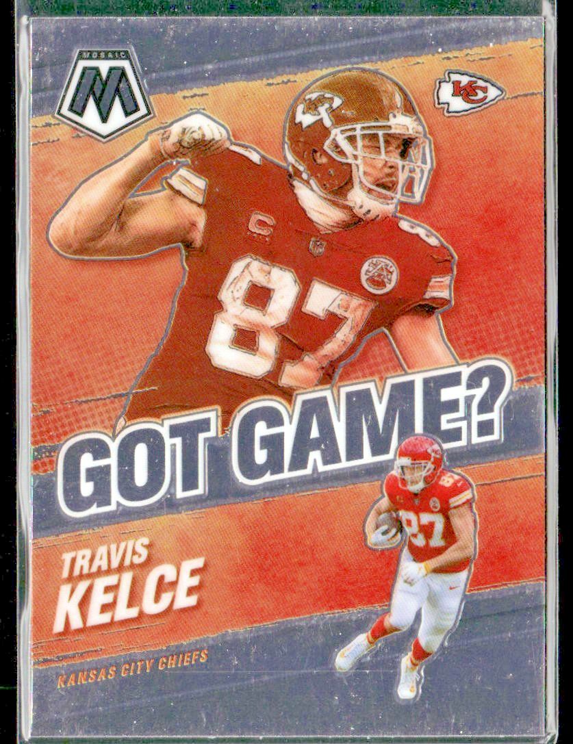 Travis Kelce Player Lot Bundle 10 Different Football Cards TK003 Chiefs front