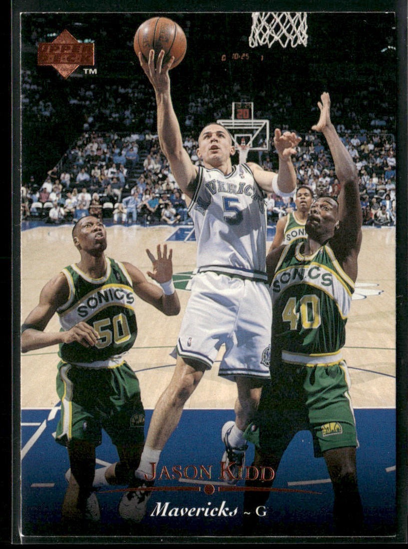 Jason Kidd Player Lot Bundle 10 Basketball Cards JK001 Mavericks 1 RC back