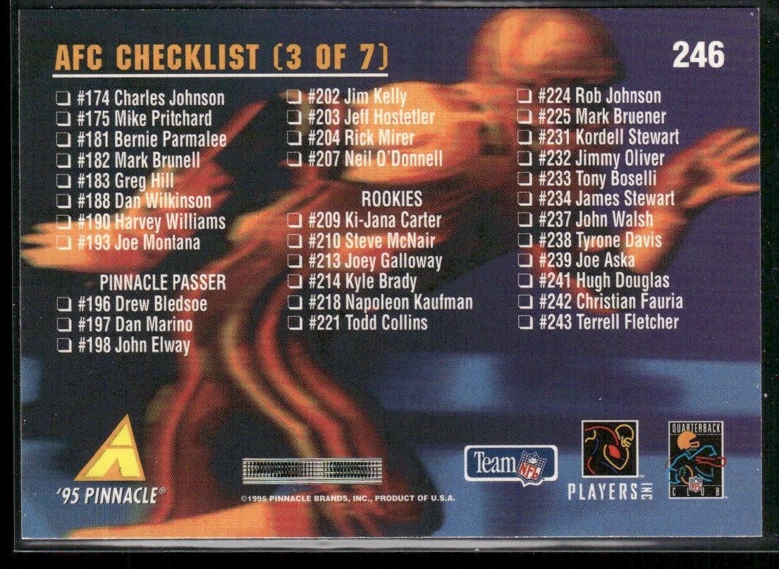 John Elway Player Lot Bundle 10 Different Football Cards JE007 Broncos back