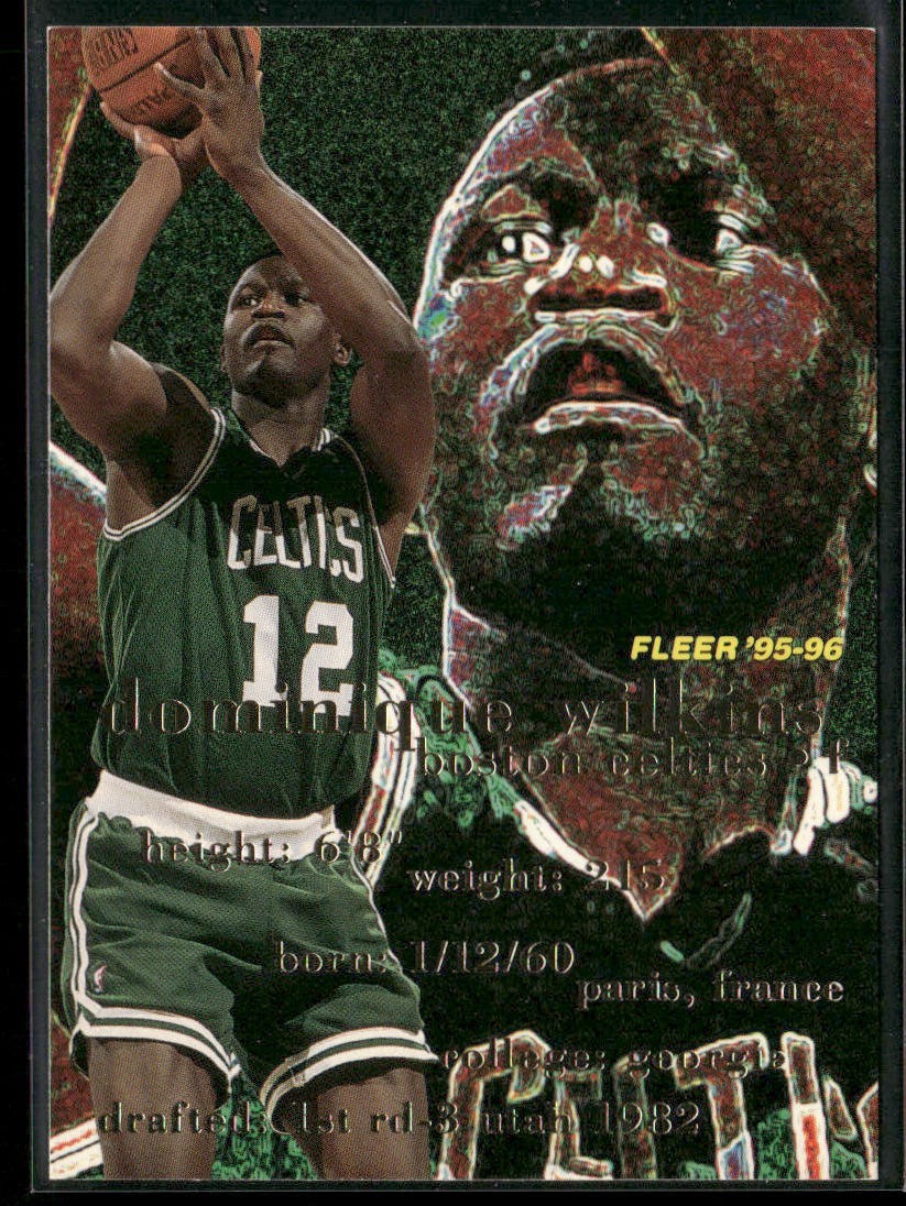 Dominique Wilkins Player Lot Bundle 10 Basketball Cards DW005 Hawks back
