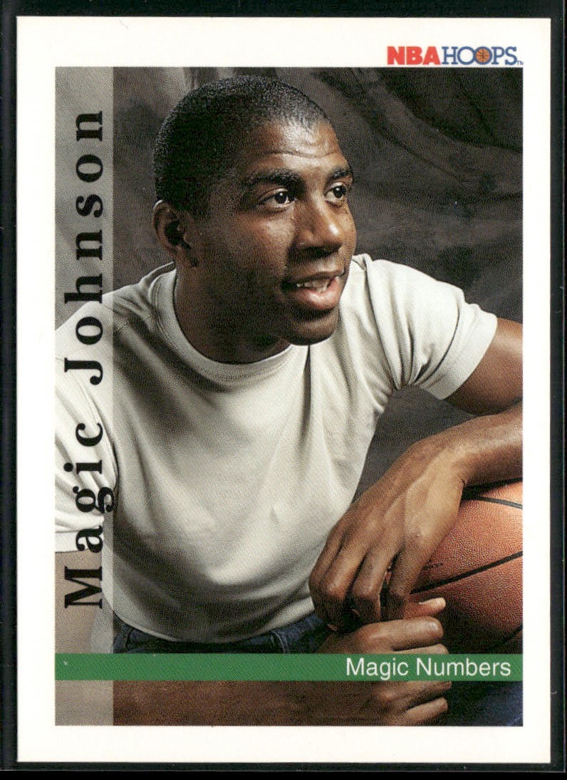 Magic Johnson Player Lot Bundle 10 Basketball Cards MJ002 Lakers back