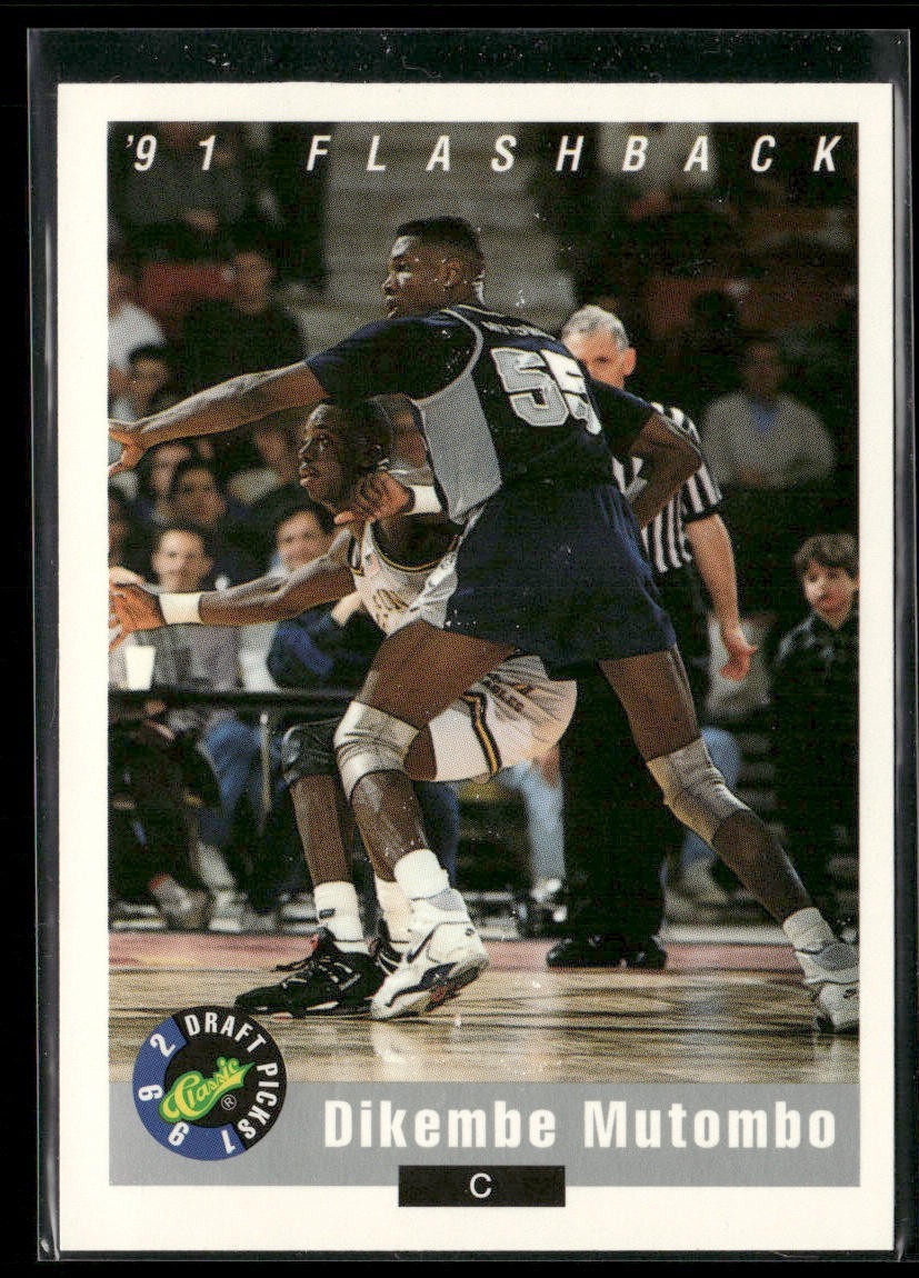 Dikembe Mutombo Player Lot Bundle 10 Basketball Cards DM002 Nuggets Hawks back