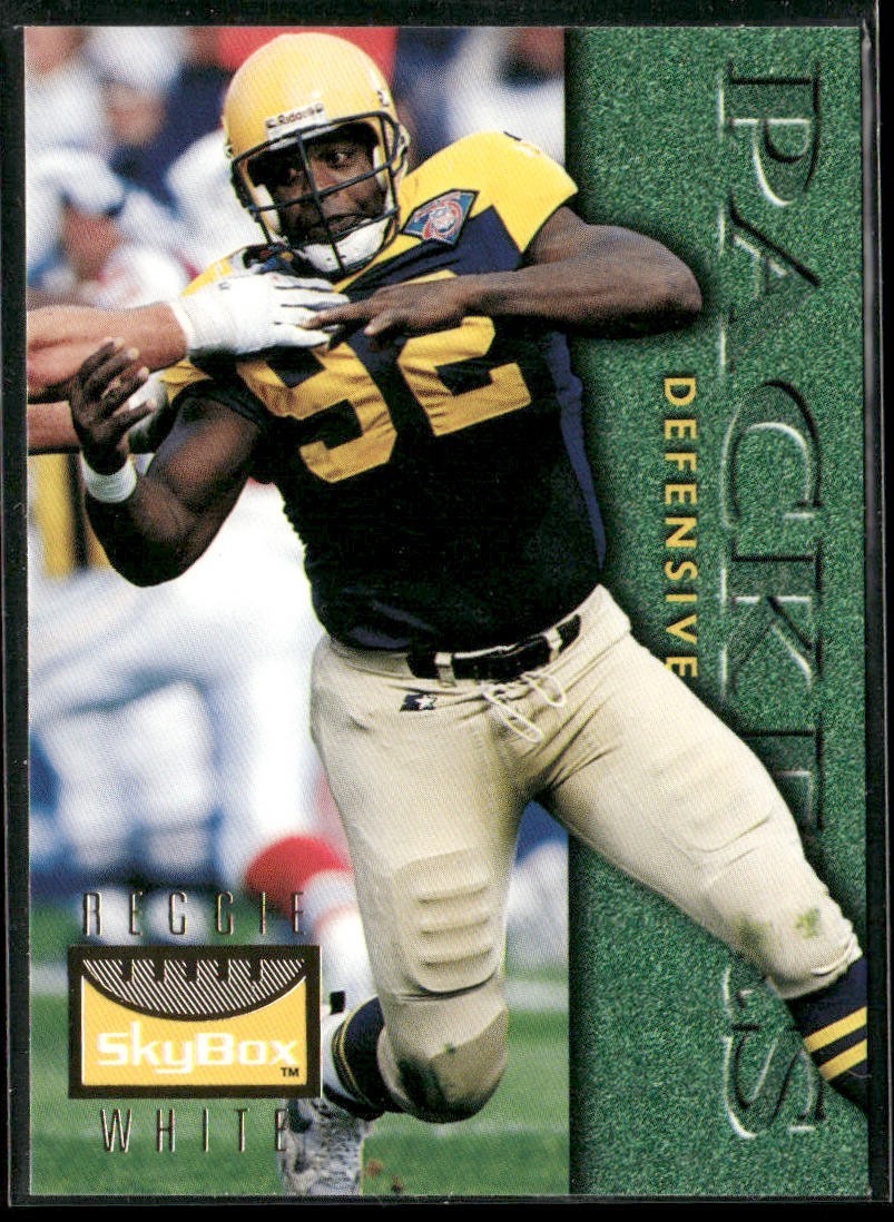 Reggie White Player Lot Bundle 10 Different Football Cards RW003 Eagles Packers back