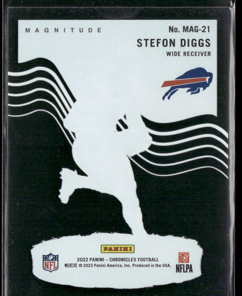 Stefon Diggs Player Lot Bundle 10 Different Football Cards SD001 Bills Vikings back