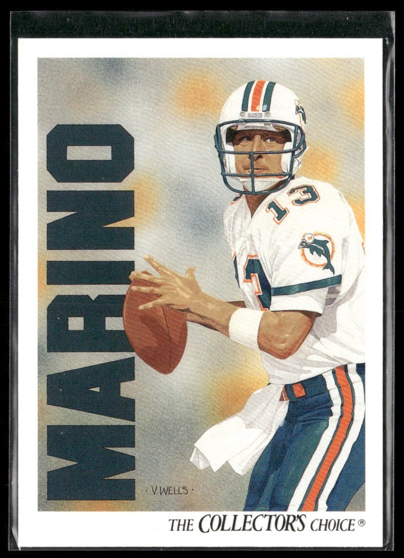 Dan Marino Player Lot Bundle 10 Different Football Cards DM008 Dolphins back