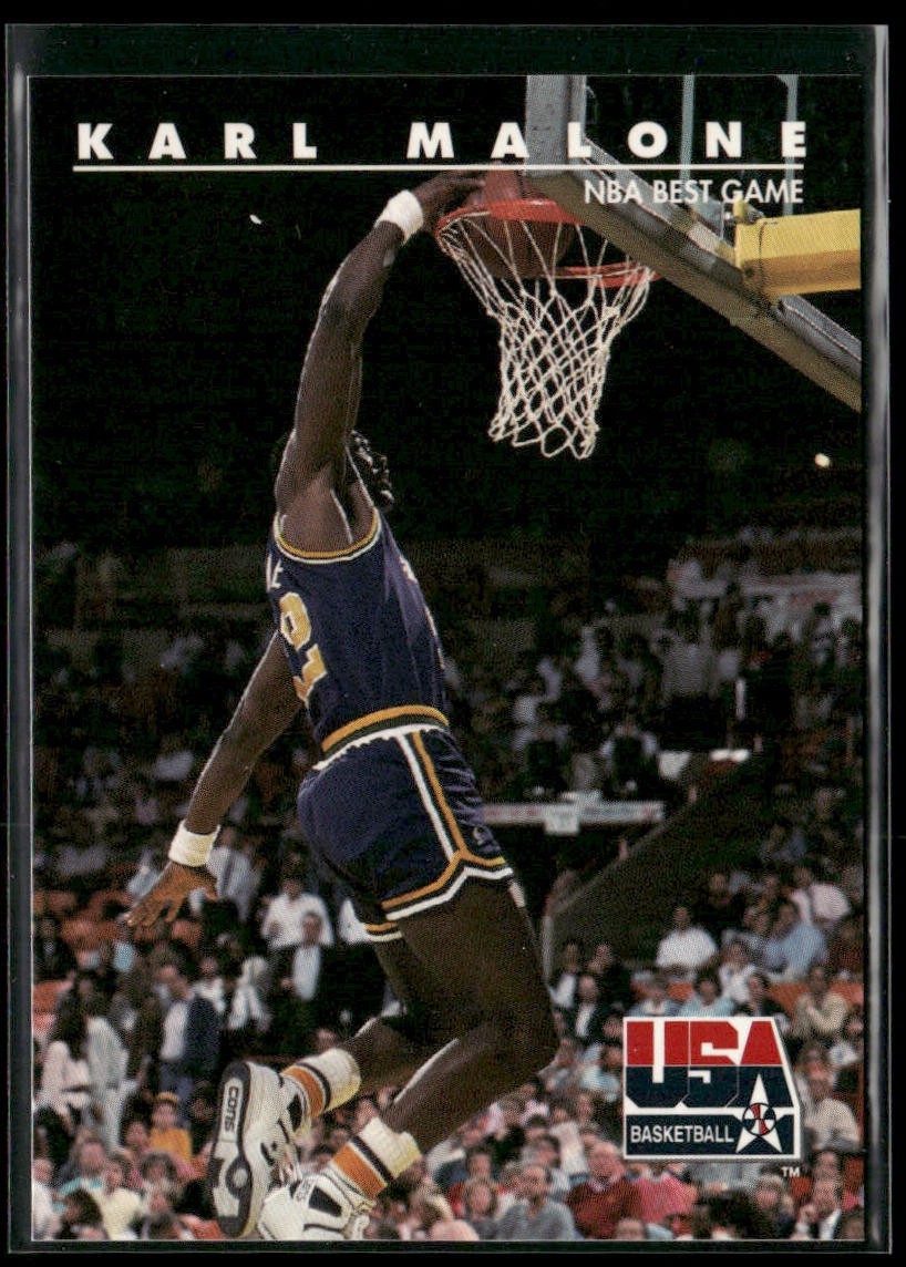 Karl Malone Player Lot Bundle 10 Basketball Cards KM001 Utah Jazz back