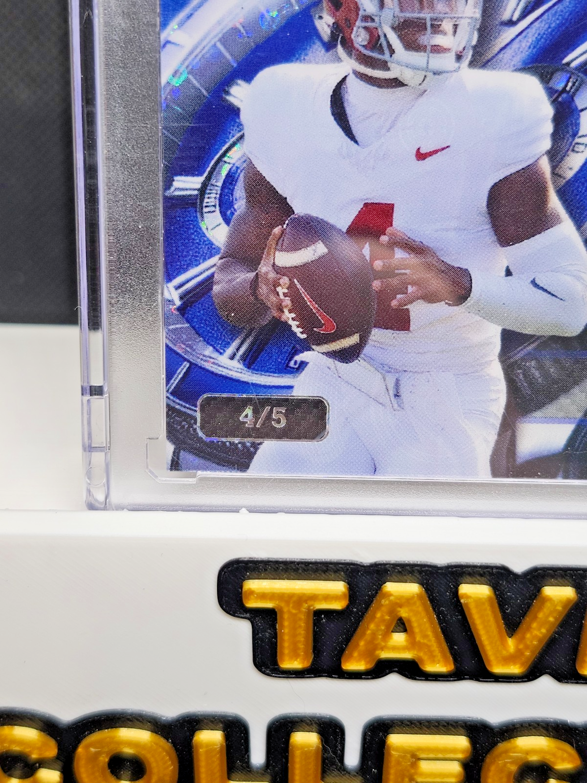 2024 Wild Card QB1 on the Clock Jalen Milroe Blue RC /5 #OCW-BL-JM3 Seahawks back