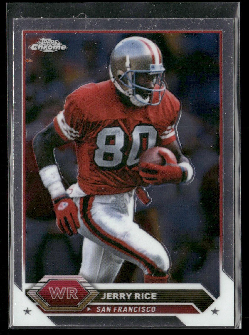 Jerry Rice Player Lot Bundle 10 Different Football Cards JR001 49ers back