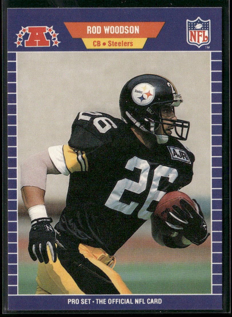 Rod Woodson Player Lot Bundle 10 Different Football Cards RW008 Steelers back