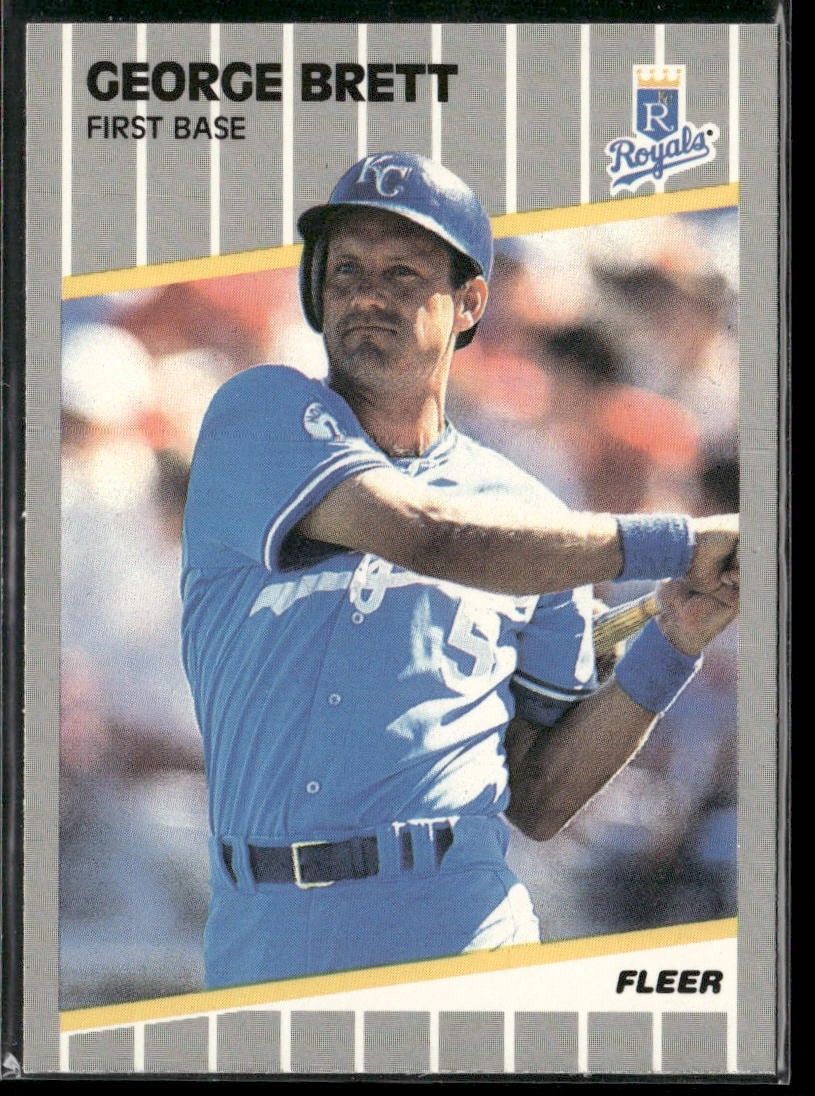 George Brett Player Lot Bundle 10 Different Baseball Cards GB001 Royals back