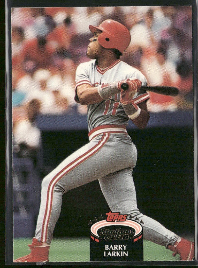 Barry Larkin Player Lot Bundle 10 Different Baseball Cards BL001 Reds back