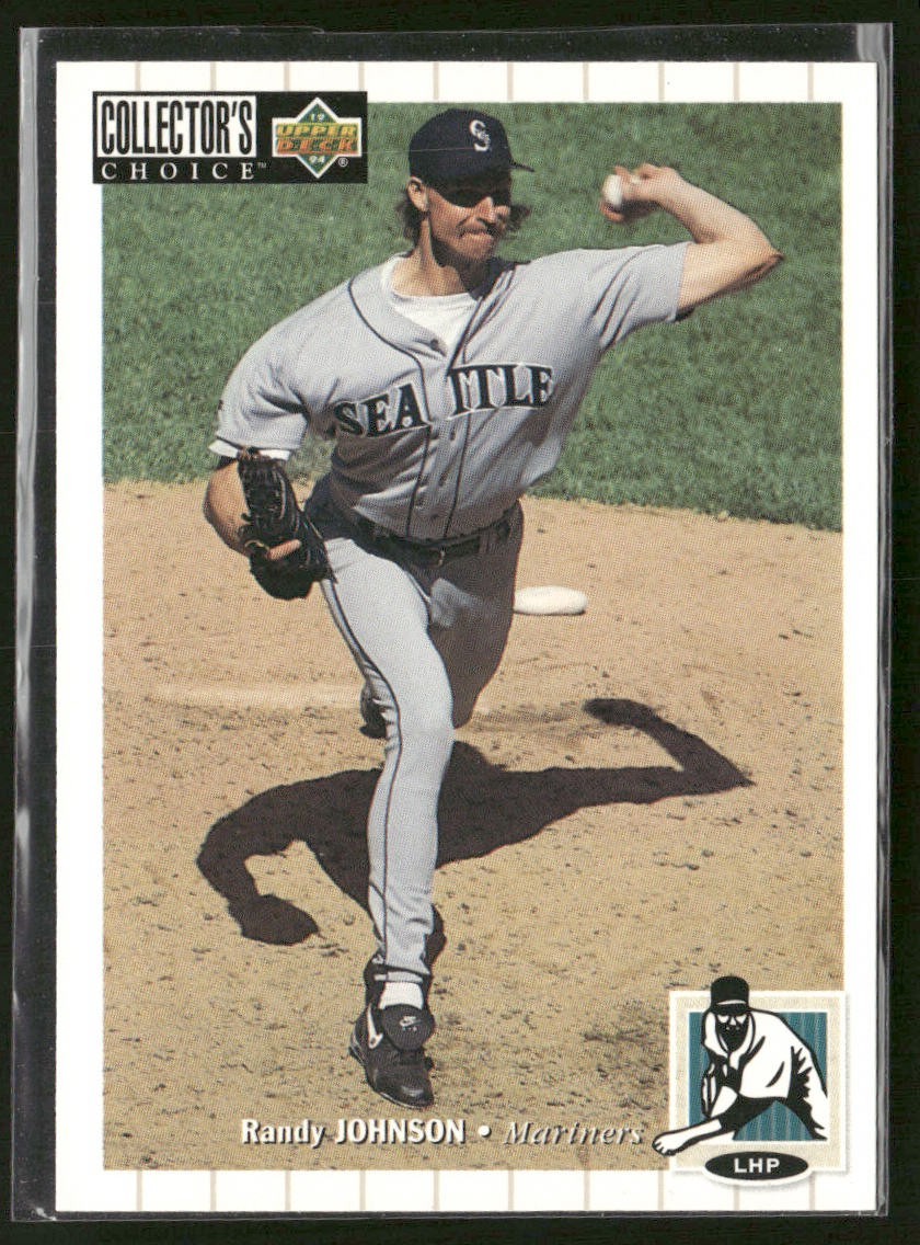 Randy Johnson Lot Bundle 10 Different Baseball Cards RJ001 Mariners back