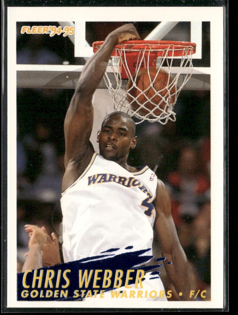 Chris Webber Player Lot Bundle 10 Basketball Cards CW002 Warriors 1 RC back