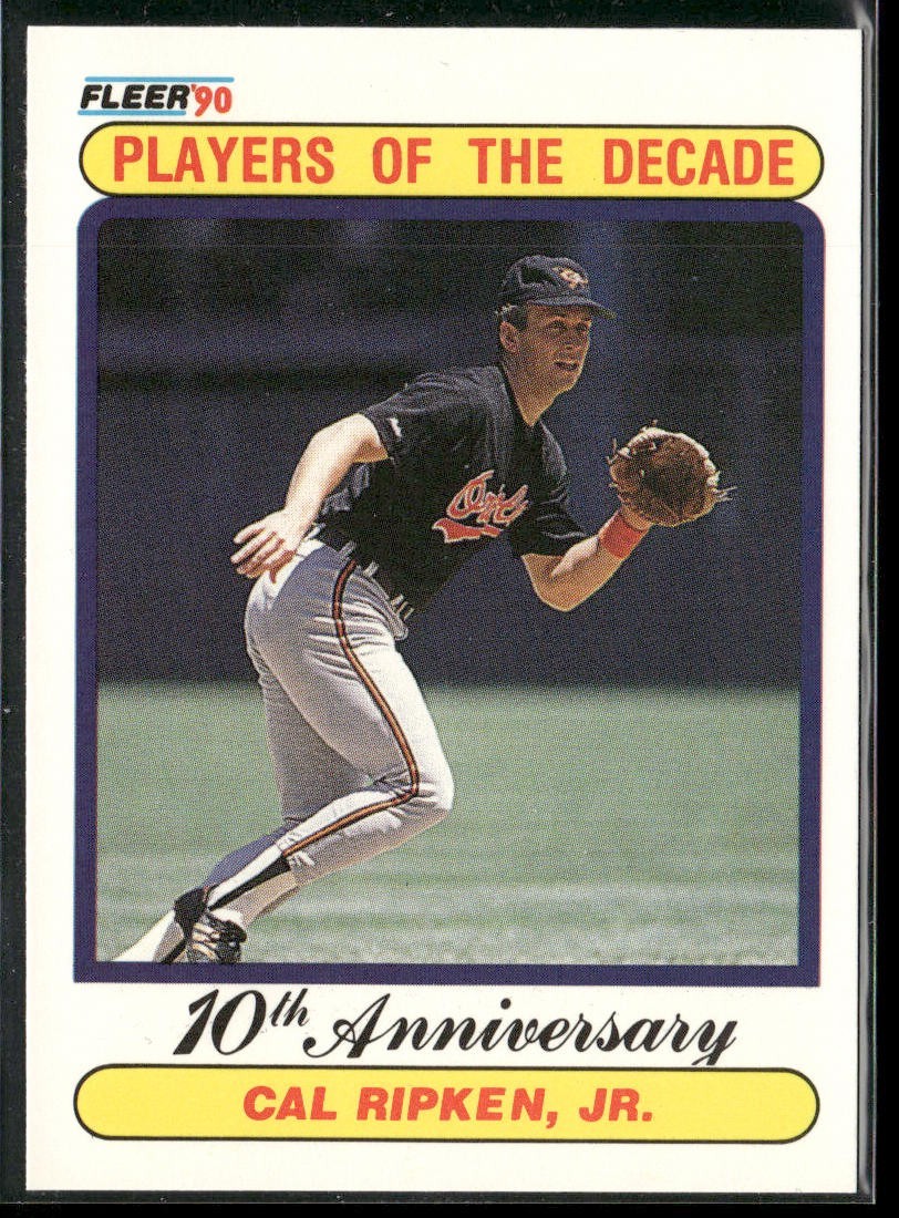 Cal Ripken Jr. Player Lot Bundle 10 Different Baseball Cards CRJ002 Orioles back