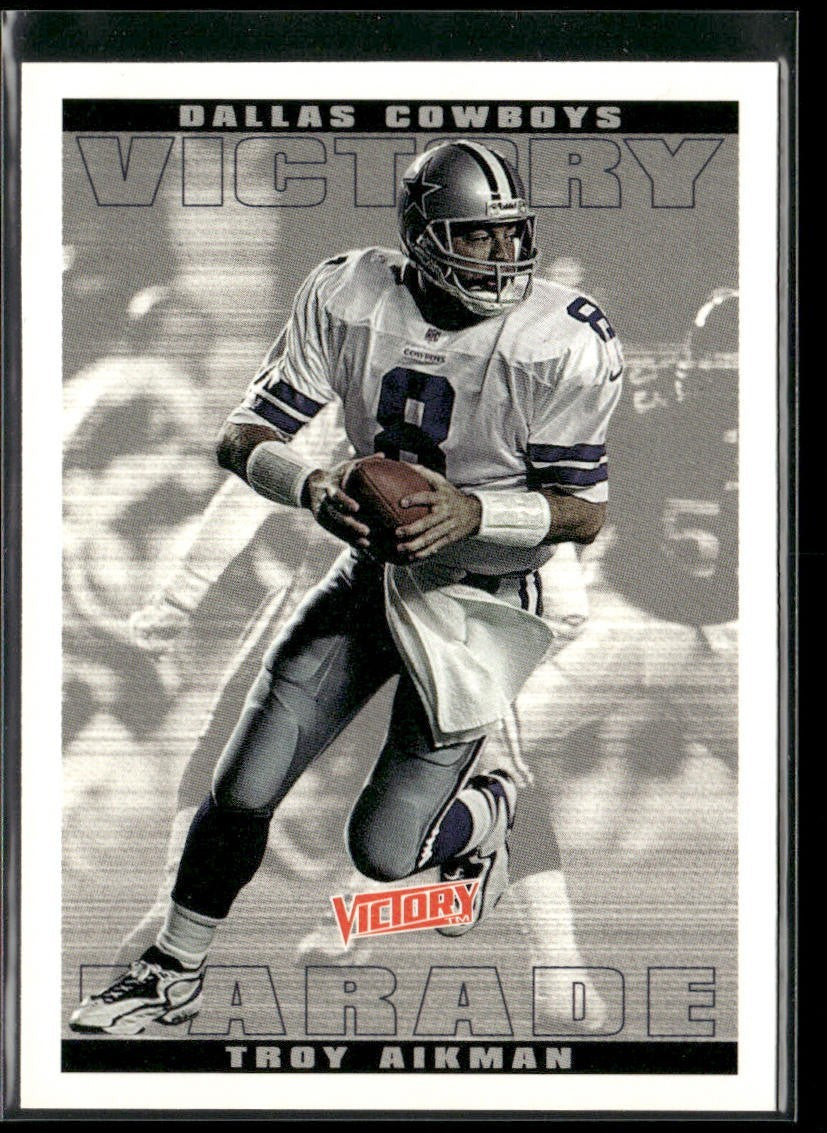 Troy Aikman Player Lot Bundle 10 Different Football Cards TA007 Cowboys back
