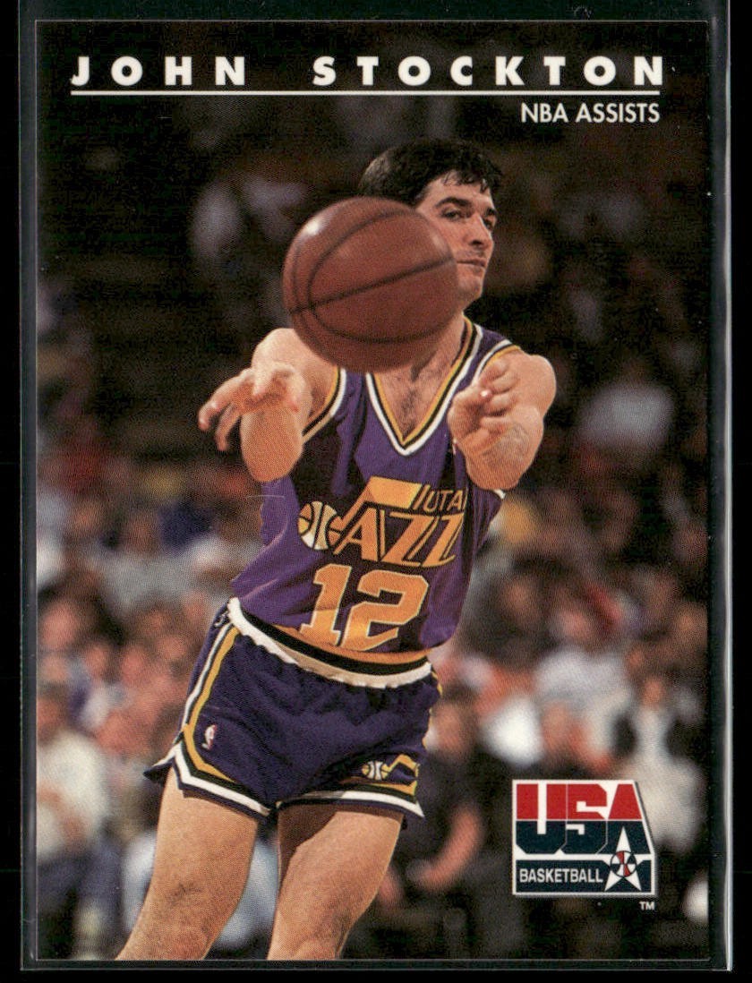 John Stockton Player Lot Bundle 10 Basketball Cards JS001 Utah Jazz back