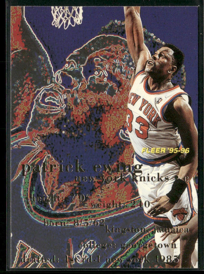 Patrick Ewing Player Lot Bundle 10 Basketball Cards PE002 New York Knicks front