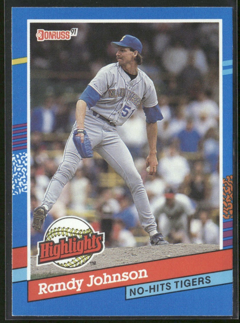 Randy Johnson Lot Bundle 10 Different Baseball Cards RJ001 Mariners back