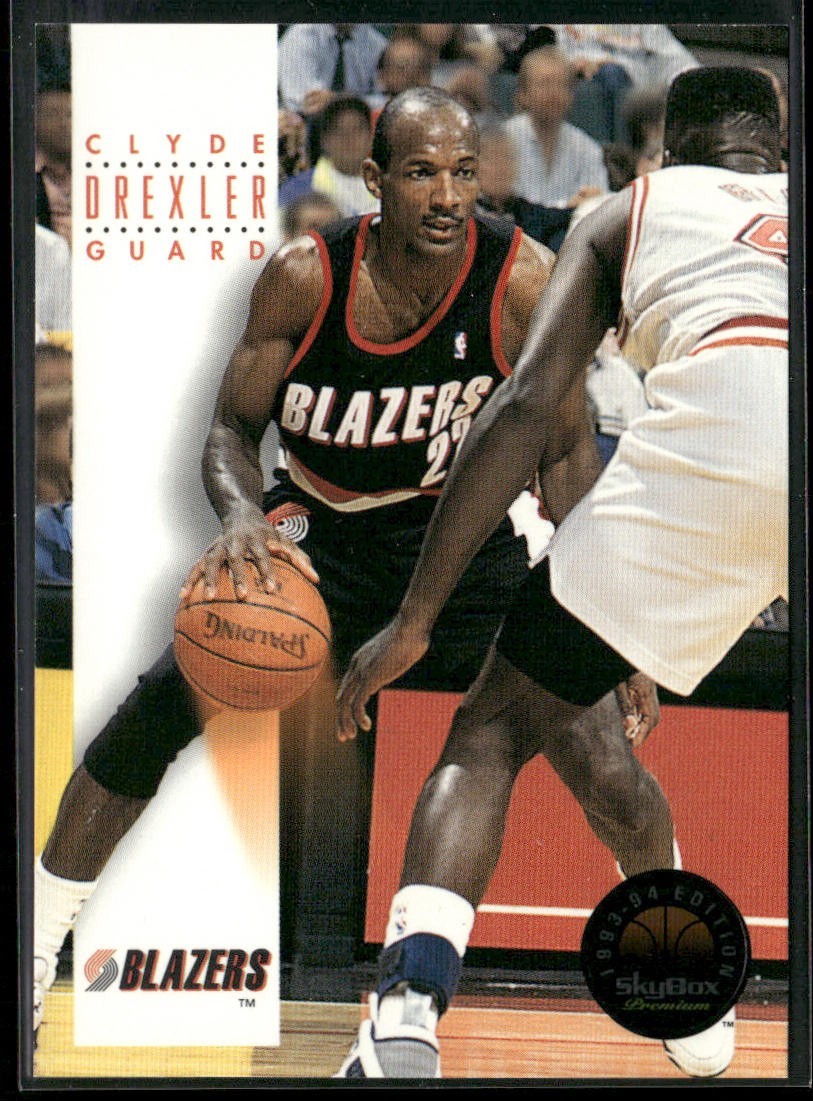 Clyde "The Glide" Drexler Player Lot Bundle 10 Basketball Cards CD004 Portland back