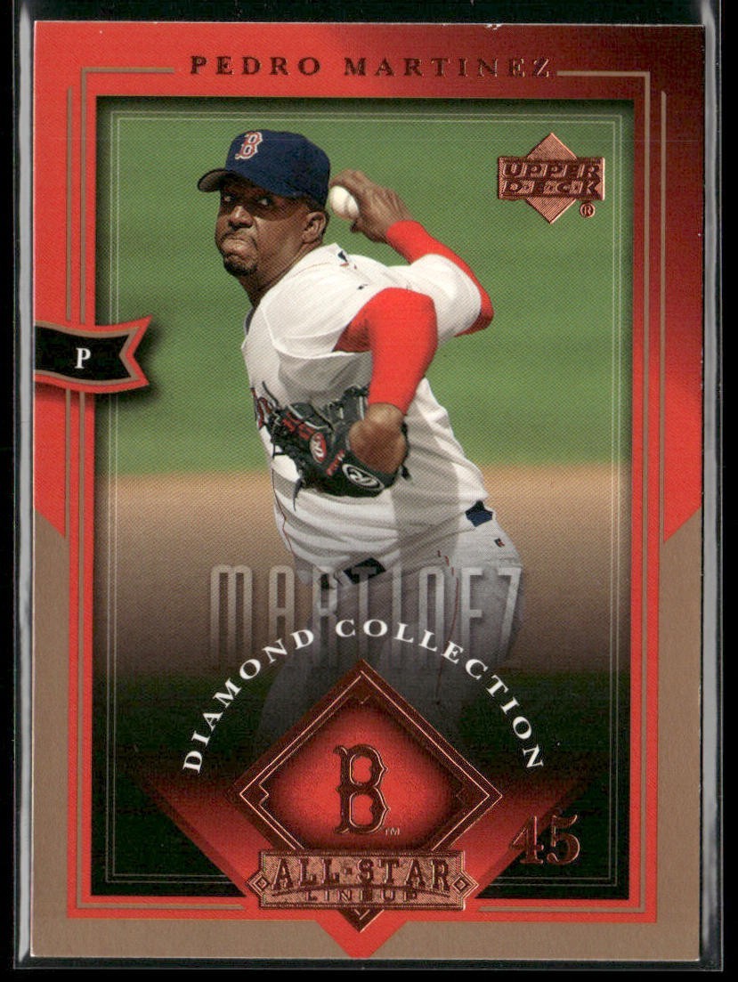 Pedro Martinez Player Lot Bundle 10 Different Baseball Cards PM001 Red Sox back