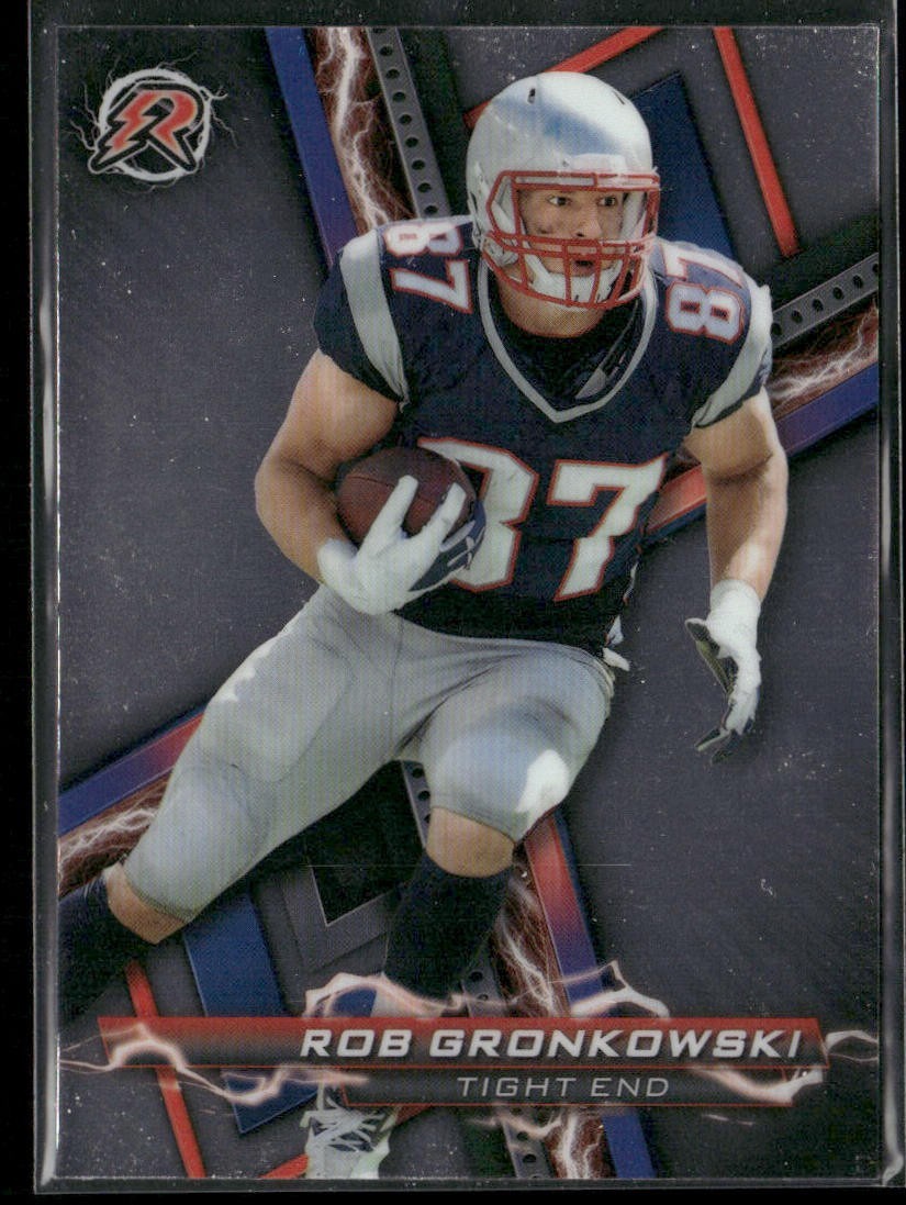 Rob Gronkowski Player Lot Bundle 10 Different Football Cards RG002 back
