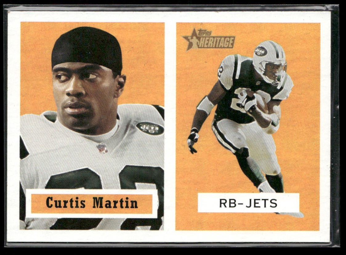 Curtis Martin Player Lot Bundle 10 Different Football Cards CM001 2 RC back