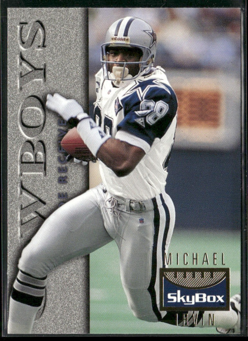 Michael Irvin Player Lot Bundle 10 Different Football Cards MI002 Cowboys back