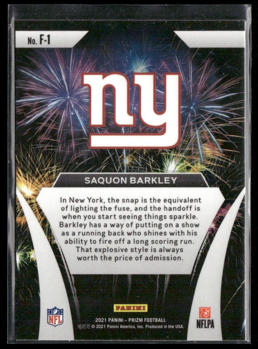 Saquon Barkley Player Lot Bundle 10 Different Football Cards SB002 Giants back