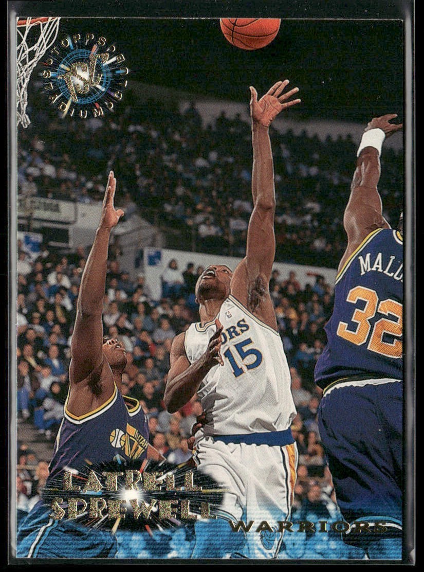 Latrell Sprewell Player Lot Bundle 10 Basketball Cards LS002 Warriors Knicks back