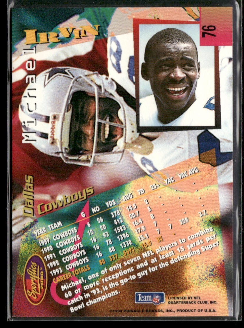 Michael Irvin Player Lot Bundle 10 Different Football Cards MI002 Cowboys back